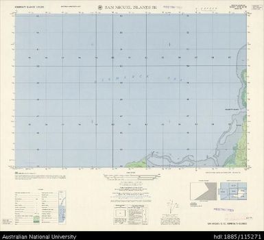 Papua New Guinea, Admiralty Islands, San Miguel Islands SE, Series: AMS T893, Sheet 3750 III SE, 1:25 000, 1957