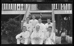 Lambert in center front and his health survey assistants, probably in Port Moresby