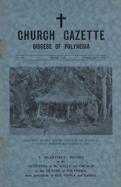 Church Gazette, Polynesia: February 1951