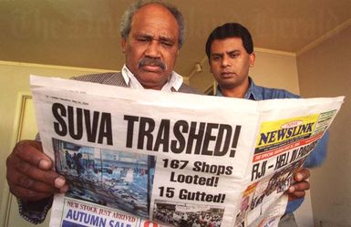 News of the 2000 Fiji coup