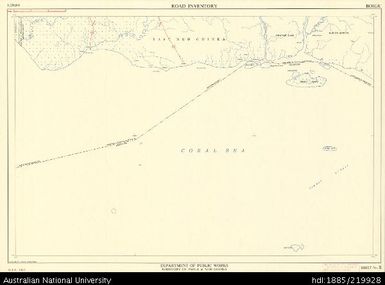 Papua New Guinea, Boigu, Road Inventory Series, Sheet 8, 1:250 000, 1967