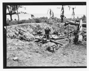 [Firing Platform and Mount for Gun on Guadalcanal]