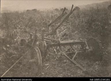 Mune's horse plough fitted with revolving Coulter