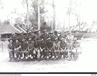 TOROKINA, BOUGAINVILLE, 1945-12-05. MEMBERS OF 15 PLATOON, C COMPANY, 8TH INFANTRY BATTALION