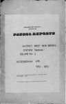 Patrol Reports. West New Britain District, Talasea, 1952 - 1953