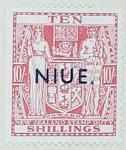 Stamp: New Zealand - Niue Ten Shillings