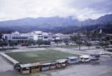 French Polynesia, view of Papeete from deck of cruise ship 'Akaroa'