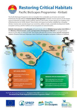 Restoring Critical Habitats : Pacific BioScapes Programme - Kiribati