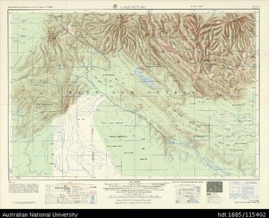 Papua New Guinea, Lake Kutubu, Series: AMS T504, Sheet SB 54-12, 1963, 1:250 000